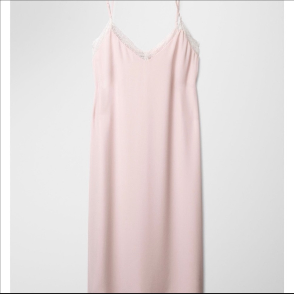 ARITZIA Pink Slip Dress